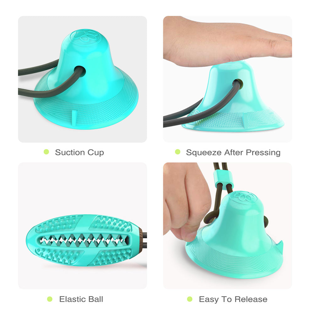 XPB01 Pulling Rope Suction Cup Dog Tug-of-War Toy Pet Dog TPR Chewing Food Dispenser Ball Toy (BPA Free, with FDA Certificate) - Lake Blue XPB01 Pulling Rope Suction Cup Dog Tug-of-War Toy Pet Dog TPR Chewing Food Dispenser Ball Toy (BPA Free, with FDA Certificate) - Lake Blue